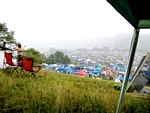 We watched the rain comming and then roll right down the valley