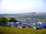 Fog hanging over the valley