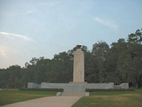 The Eternal Peace Light Memorial was dedicated by President Franklin D. Roosevelt on the 75th anniversary of the battle.  