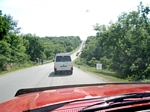 Took the shinny red truck for a 90 mile ride across some of the prettiest countryside in the nation, the blue hills of eastern Kansas.