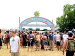 The entrance to the main grounds.  security was very tight...