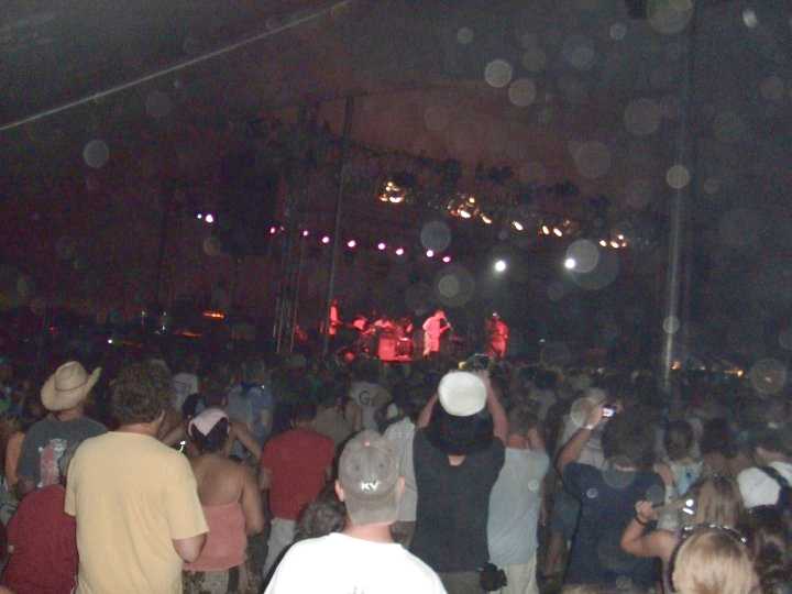 North Mississippi Allstars in the Revival Tent.
